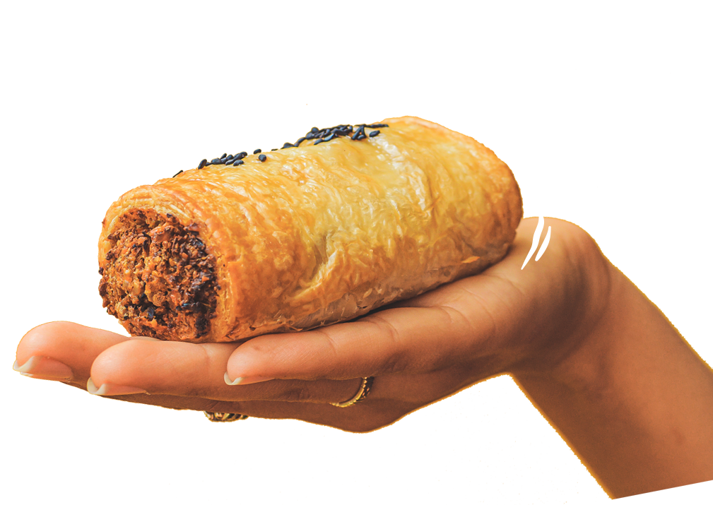 Hand holding delicious Krishna Food